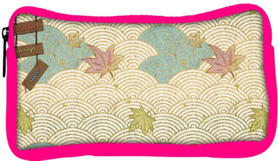 

Snoogg Eco Friendly Canvas Abstract Design Aon Designer Student Pen Pencil Case Coin Purse Pouch Cosmetic Makeup Bag (PINK) Pouch(Multicolor)