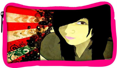 

Snoogg Eco Friendly Canvas Fan Art Chic Student Pen Pencil Case Coin Purse Pouch Cosmetic Makeup Bag (PINK) Pouch(Multicolor)