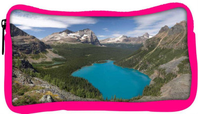 

Snoogg Eco Friendly Canvas Blue Water Between Mountain Designer Student Pen Pencil Case Coin Purse Pouch Cosmetic Makeup Bag (PINK) Pouch(Multicolor)