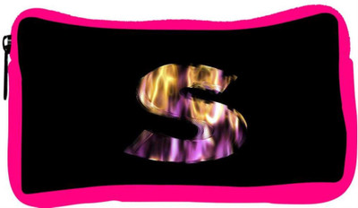 

Snoogg Eco Friendly Canvas Flaming 3D Letter Student Pen Pencil Case Coin Purse Pouch Cosmetic Makeup Bag (PINK) Pouch(Multicolor)
