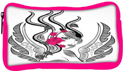 

Snoogg Eco Friendly Canvas Abstract Fairy With Red Flowers Student Pen Pencil Case Coin Purse Pouch Cosmetic Makeup Bag (PINK) Pouch(Multicolor)