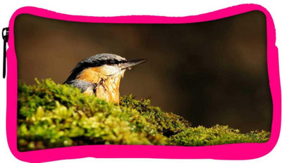 

Snoogg Eco Friendly Canvas Morning Sparrow Designer Student Pen Pencil Case Coin Purse Pouch Cosmetic Makeup Bag (PINK) Pouch(Multicolor)