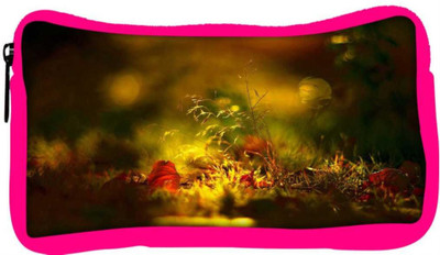 

Snoogg Eco Friendly Canvas Morning Sunlight Designer Student Pen Pencil Case Coin Purse Pouch Cosmetic Makeup Bag (PINK) Pouch(Multicolor)