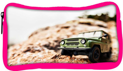 

Snoogg Eco Friendly Canvas 4X4 Offroad Car Student Pen Pencil Case Coin Purse Pouch Cosmetic Makeup Bag (PINK) Pouch(Multicolor)