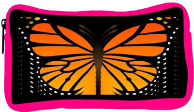 

Snoogg Eco Friendly Canvas Butterfly 2759 Student Pen Pencil Case Coin Purse Pouch Cosmetic Makeup Bag (PINK) Pouch(Multicolor)