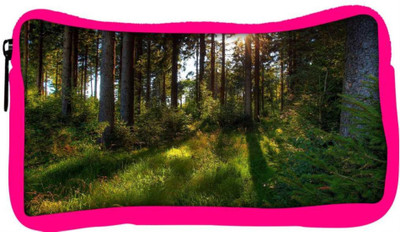 

Snoogg Eco Friendly Canvas No Way Forest Designer Student Pen Pencil Case Coin Purse Pouch Cosmetic Makeup Bag (PINK) Pouch(Multicolor)