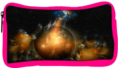 

Snoogg Eco Friendly Canvas Florous Sun Designer Student Pen Pencil Case Coin Purse Pouch Cosmetic Makeup Bag (PINK) Pouch(Multicolor)