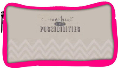 

Snoogg Eco Friendly Canvas Imagine The Possibilites Student Pen Pencil Case Coin Purse Pouch Cosmetic Makeup Bag (PINK) Pouch(Multicolor)