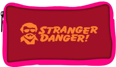 

Snoogg Eco Friendly Canvas Stranger Danger 2909 Student Pen Pencil Case Coin Purse Pouch Cosmetic Makeup Bag (PINK) Pouch(Multicolor)