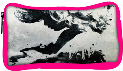 

Snoogg Eco Friendly Canvas Paint Art Student Pen Pencil Case Coin Purse Pouch Cosmetic Makeup Bag (PINK) Pouch(Multicolor)