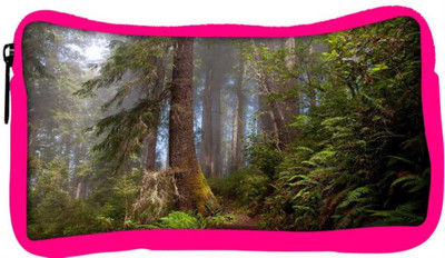 

Snoogg Eco Friendly Canvas Forest Designer Student Pen Pencil Case Coin Purse Pouch Cosmetic Makeup Bag (PINK) Pouch(Multicolor)