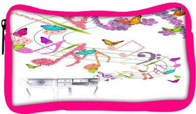 

Snoogg Eco Friendly Canvas Floral Background Student Pen Pencil Case Coin Purse Pouch Cosmetic Makeup Bag (PINK) Pouch(Multicolor)