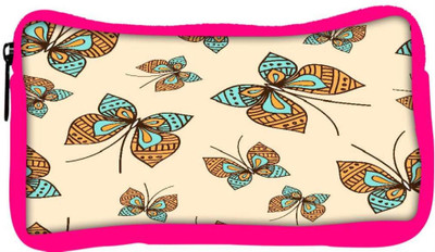 

Snoogg Eco Friendly Canvas Abstract Butterfly Designer Student Pen Pencil Case Coin Purse Pouch Cosmetic Makeup Bag (PINK) Pouch(Multicolor)