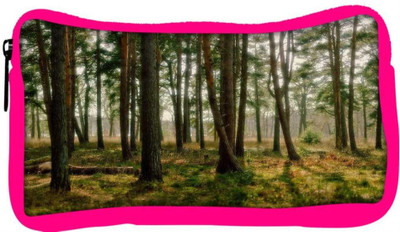 

Snoogg Eco Friendly Canvas Clean Forest Designer Student Pen Pencil Case Coin Purse Pouch Cosmetic Makeup Bag (PINK) Pouch(Multicolor)