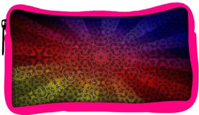 

Snoogg Eco Friendly Canvas Abstract Sun Rays Designer Student Pen Pencil Case Coin Purse Pouch Cosmetic Makeup Bag (PINK) Pouch(Multicolor)