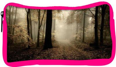 

Snoogg Eco Friendly Canvas White Leaves Designer Student Pen Pencil Case Coin Purse Pouch Cosmetic Makeup Bag (PINK) Pouch(Multicolor)