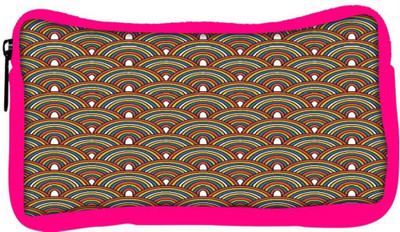 

Snoogg Eco Friendly Canvas Abstract Multicolor Designer Student Pen Pencil Case Coin Purse Pouch Cosmetic Makeup Bag (PINK) Pouch(Multicolor)