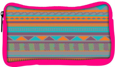 

Snoogg Eco Friendly Canvas Aztecprint Blue And Orange Student Pen Pencil Case Coin Purse Pouch Cosmetic Makeup Bag (PINK) Pouch(Multicolor)