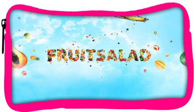 

Snoogg Eco Friendly Canvas Fruitsalad Designer Student Pen Pencil Case Coin Purse Pouch Cosmetic Makeup Bag (PINK) Pouch(Multicolor)