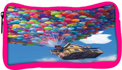 

Snoogg Eco Friendly Canvas Balloon House Student Pen Pencil Case Coin Purse Pouch Cosmetic Makeup Bag (PINK) Pouch(Multicolor)