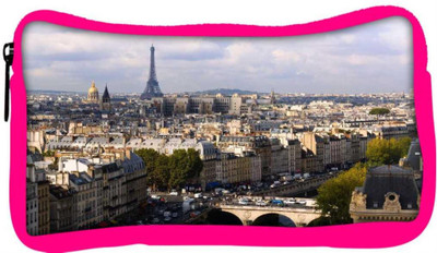 

Snoogg Eco Friendly Canvas Paris Designer Student Pen Pencil Case Coin Purse Pouch Cosmetic Makeup Bag (PINK) Pouch(Multicolor)