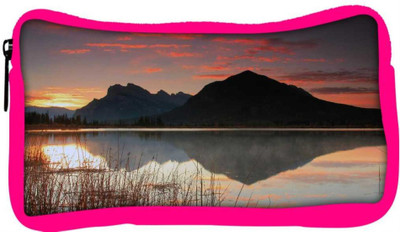 

Snoogg Eco Friendly Canvas Mountain And River Designer Student Pen Pencil Case Coin Purse Pouch Cosmetic Makeup Bag (PINK) Pouch(Multicolor)