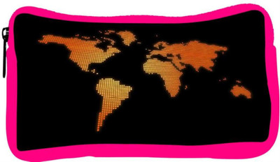 

Snoogg Eco Friendly Canvas Blue Map Designer Student Pen Pencil Case Coin Purse Pouch Cosmetic Makeup Bag (PINK) Pouch(Multicolor)