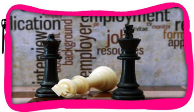 

Snoogg Eco Friendly Canvas Chess And Employment Concept Student Pen Pencil Case Coin Purse Pouch Cosmetic Makeup Bag (PINK) Pouch(Multicolor)
