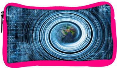 

Snoogg Eco Friendly Canvas Abstract Internet Background Student Pen Pencil Case Coin Purse Pouch Cosmetic Makeup Bag (PINK) Pouch(Multicolor)