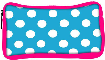 

Snoogg Eco Friendly Canvas Blue Polka Dot Student Pen Pencil Case Coin Purse Pouch Cosmetic Makeup Bag (PINK) Pouch(Multicolor)