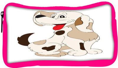 

Snoogg Eco Friendly Canvas Dog Student Pen Pencil Case Coin Purse Pouch Cosmetic Makeup Bag (PINK) Pouch(Multicolor)