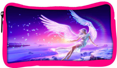 

Snoogg Eco Friendly Canvas Angels Fantasy Designer Student Pen Pencil Case Coin Purse Pouch Cosmetic Makeup Bag (PINK) Pouch(Multicolor)