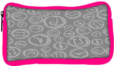 

Snoogg Eco Friendly Canvas Grey Music Designer Student Pen Pencil Case Coin Purse Pouch Cosmetic Makeup Bag (PINK) Pouch(Multicolor)