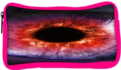 

Snoogg Eco Friendly Canvas The Eye Of The Storm Student Pen Pencil Case Coin Purse Pouch Cosmetic Makeup Bag (PINK) Pouch(Multicolor)