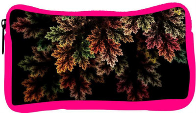 

Snoogg Eco Friendly Canvas Fractal Leaves Digital Art Designer Student Pen Pencil Case Coin Purse Pouch Cosmetic Makeup Bag (PINK) Pouch(Multicolor)