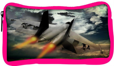 

Snoogg Eco Friendly Canvas Fighter Jet Student Pen Pencil Case Coin Purse Pouch Cosmetic Makeup Bag (PINK) Pouch(Multicolor)