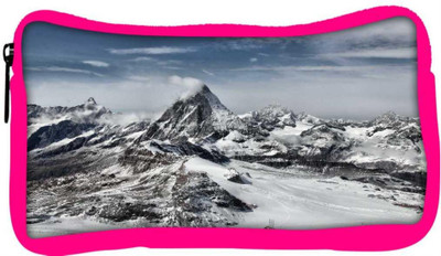 

Snoogg Eco Friendly Canvas Snow On The Hill Top Designer Student Pen Pencil Case Coin Purse Pouch Cosmetic Makeup Bag (PINK) Pouch(Multicolor)