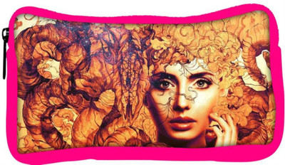 

Snoogg Eco Friendly Canvas Woman Surrounded 2732 Student Pen Pencil Case Coin Purse Pouch Cosmetic Makeup Bag (PINK) Pouch(Multicolor)