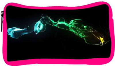 

Snoogg Eco Friendly Canvas Abstract Smoke Designer Student Pen Pencil Case Coin Purse Pouch Cosmetic Makeup Bag (PINK) Pouch(Multicolor)