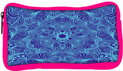 

Snoogg Eco Friendly Canvas Blue And Purple Designer Student Pen Pencil Case Coin Purse Pouch Cosmetic Makeup Bag (PINK) Pouch(Multicolor)