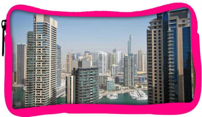 

Snoogg Eco Friendly Canvas Tall Buildings Designer Student Pen Pencil Case Coin Purse Pouch Cosmetic Makeup Bag (PINK) Pouch(Multicolor)