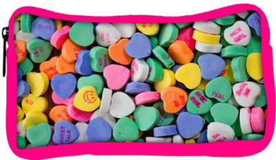 

Snoogg Eco Friendly Canvas Daily Candy Student Pen Pencil Case Coin Purse Pouch Cosmetic Makeup Bag (PINK) Pouch(Multicolor)