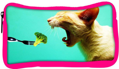 

Snoogg Eco Friendly Canvas Cat Eating Broklyn Designer Student Pen Pencil Case Coin Purse Pouch Cosmetic Makeup Bag (PINK) Pouch(Multicolor)