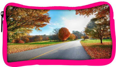 

Snoogg Eco Friendly Canvas Clean Roads Designer Student Pen Pencil Case Coin Purse Pouch Cosmetic Makeup Bag (PINK) Pouch(Multicolor)