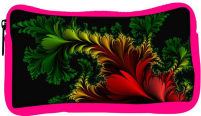 

Snoogg Eco Friendly Canvas Fractal Feathers Abstract Designer Student Pen Pencil Case Coin Purse Pouch Cosmetic Makeup Bag (PINK) Pouch(Multicolor)