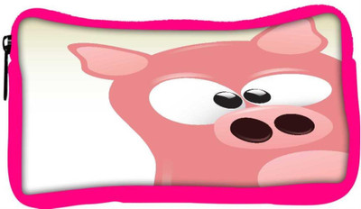 

Snoogg Eco Friendly Canvas Cute Pig Character Student Pen Pencil Case Coin Purse Pouch Cosmetic Makeup Bag (PINK) Pouch(Multicolor)