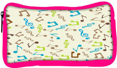 

Snoogg Eco Friendly Canvas Multicolor Music Designer Student Pen Pencil Case Coin Purse Pouch Cosmetic Makeup Bag (PINK) Pouch(Multicolor)