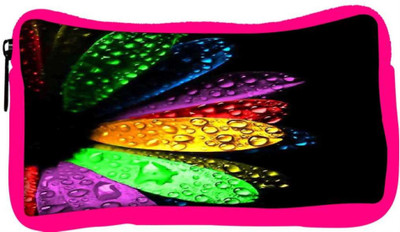 

Snoogg Eco Friendly Canvas Colorful Flowers And Water Droplets Student Pen Pencil Case Coin Purse Pouch Cosmetic Makeup Bag (PINK) Pouch(Multicolor)