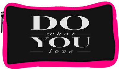 

Snoogg Eco Friendly Canvas Do What You Love Student Pen Pencil Case Coin Purse Pouch Cosmetic Makeup Bag (PINK) Pouch(Multicolor)