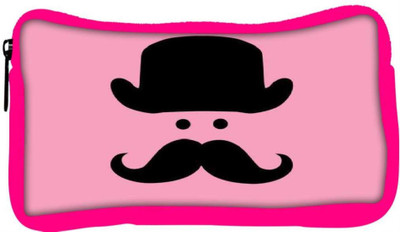 

Snoogg Eco Friendly Canvas Cute Mustache Student Pen Pencil Case Coin Purse Pouch Cosmetic Makeup Bag (PINK) Pouch(Multicolor)
